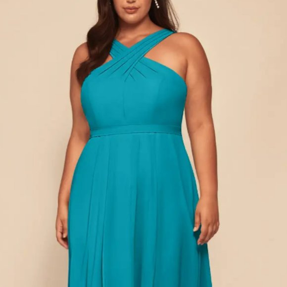 Jade Azazie Chiffon Bridemaids Dress - Picture 1 of 4